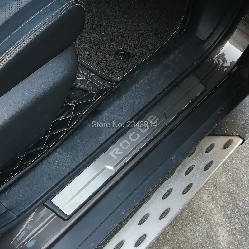 Защитная Накладка на порог из нержавеющей стали для Nissan X TRAIL XTRAIL T32 Rogue 2014 2018 2019 2020