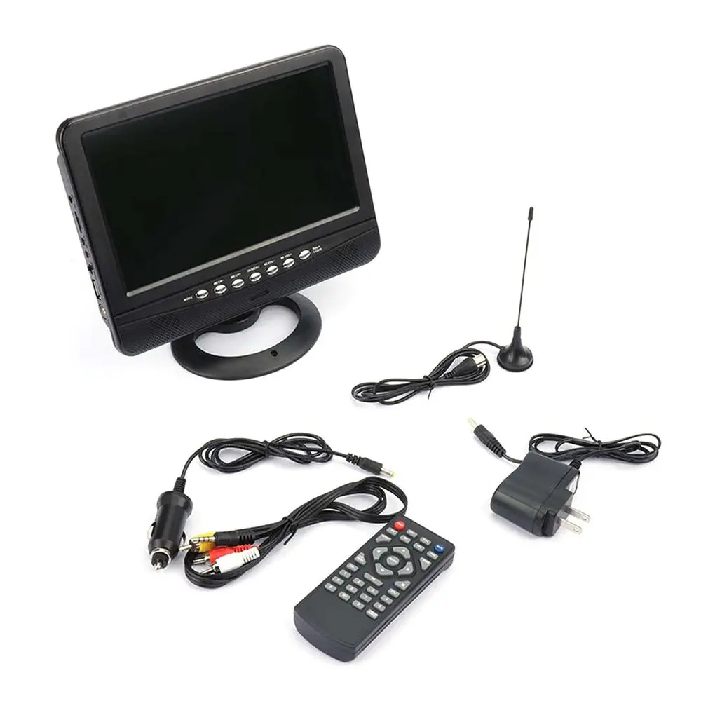 

Mini TV 9.5 inch TFT LCD Color Analog TV with Wide Angle Support FM function & TXT Reader Function Black Model: 901
