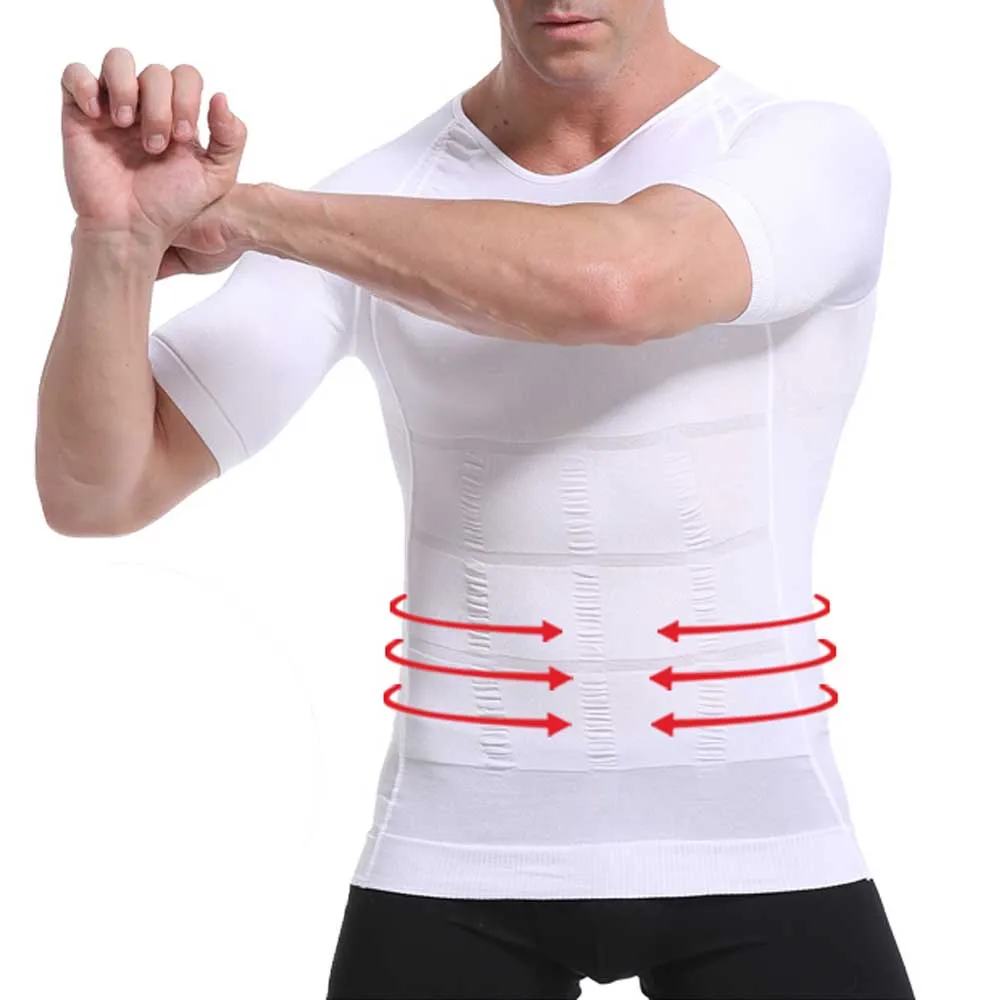 

Men's Slimming Shaper Posture Vest Male Belly Abdomen For Corrector Compression Body Building Fat Burn Chest Tummy Shirt Corset