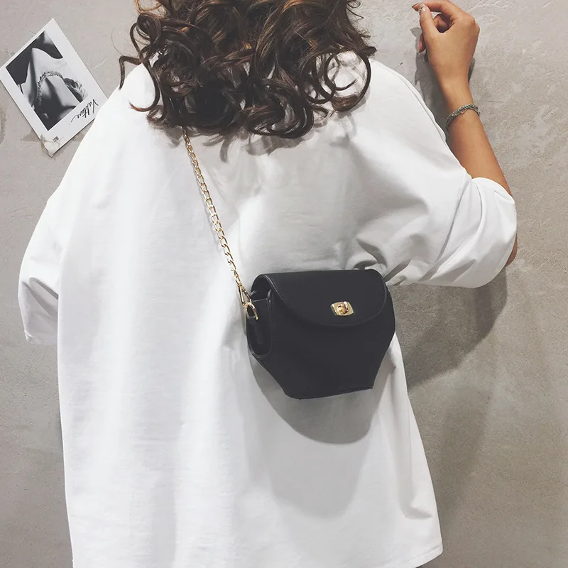 

JIULIN Summer shoulder hexagonal women's bag 2019 new Korean version of Joker chain messenger bag fashion summer fresh