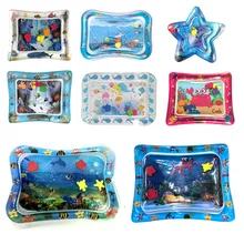 Горячая Детская игра в аквариум игрушки надувной утолщенный ПВХ младенческий животик время игровой коврик малыш подвижная игра водяное сиденье