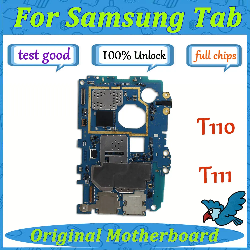 Для samsung Galaxy Tab 3 Lite 7,0 T110 T111 разблокировка материнская плата замена основной платы Материнские платы с полным чипом Хорошая рабочая ОС