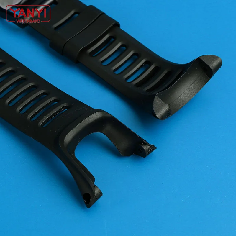 Flexible Rubber Watchband Replacement Strap