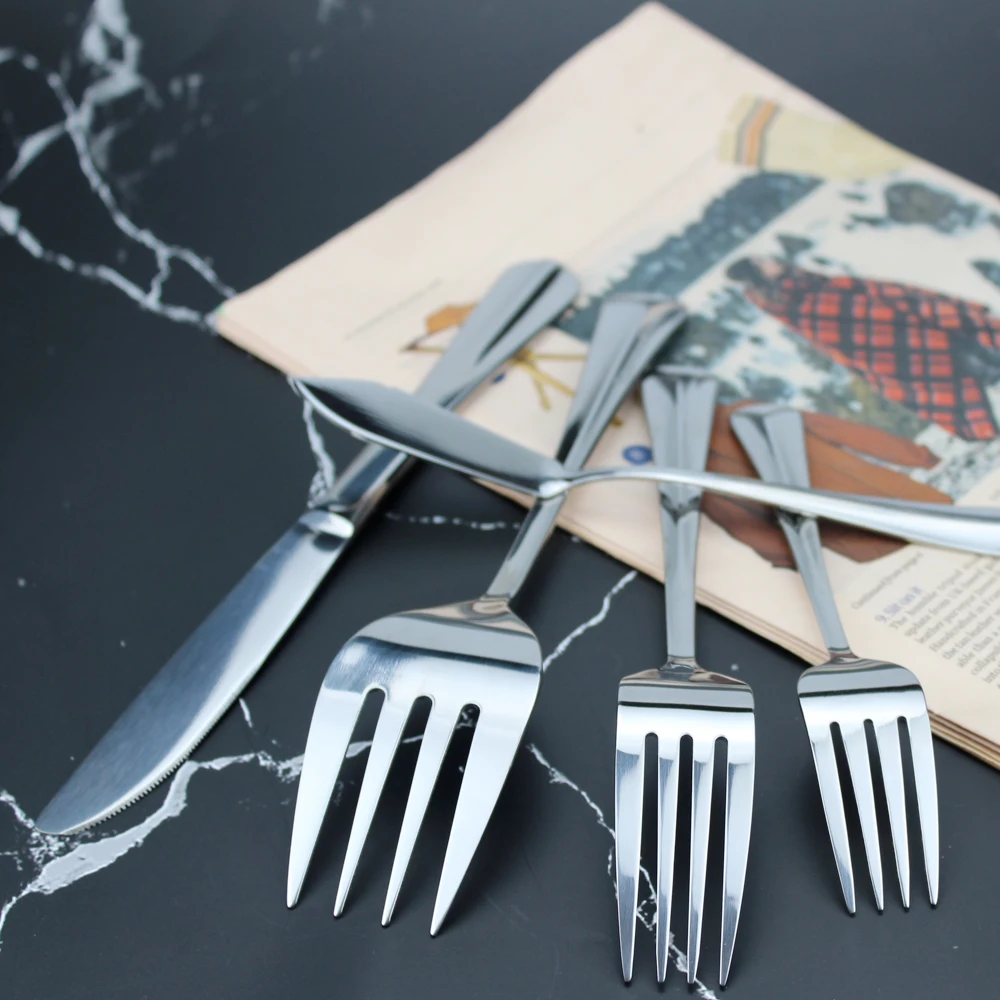 Dinnerware Western Flatware Stainless Steel 10pcs Untensil Option Cost-effective Cutlery Silverware for Kitchen