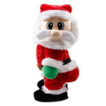 

Promotion! Christmas Ornaments Home Decor Party Decoration Standing Electric Santa Claus Sing Dance Doll Birthday Gifts Toys