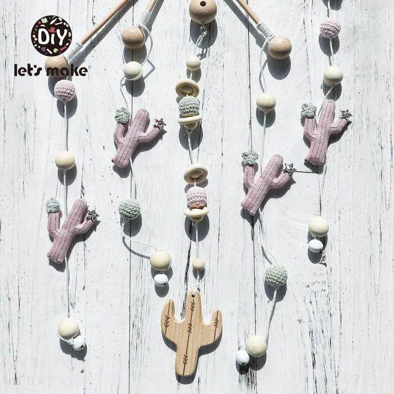 Let s Make Baby Toys Mobile On The Bed Educational Toys Rattles On The Crib Cactus 4