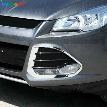 

For Ford Kuga Escape 2013 2014 Chrome Front Fog Light Lamp Bumper Fog light Cover Trim Accessories