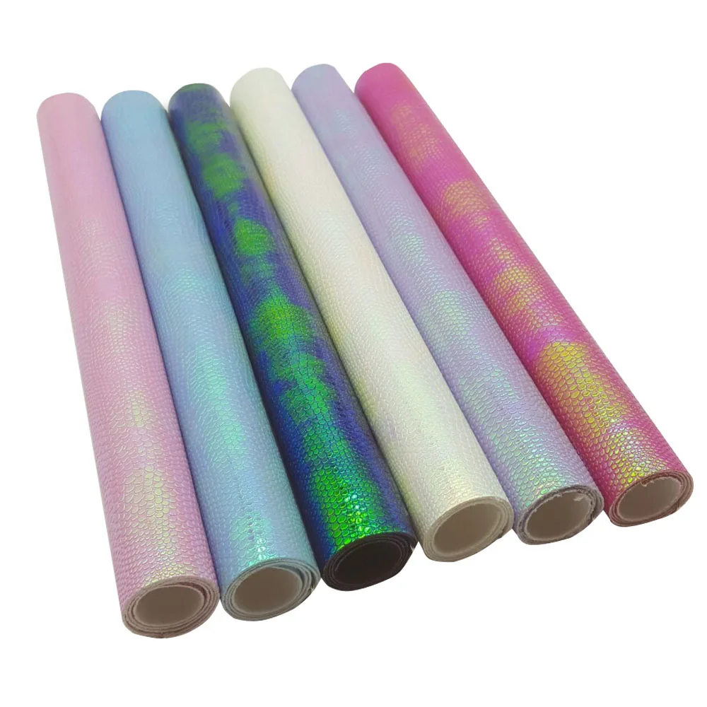 6 pcs 6 шт., 22*30 см, листы из синтетической кожи, блестящая кожа А4, искусственная кожа, бант для волос, ткань, сделай сам, сумки, обувь, аксессуары, синтетическая кожа - Цвет: 6 pcs