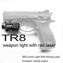 TLR Fullsize LED Weapon Light 500lumens Red Laser Sight Flashlight For Pistol Hunting Glock19 17 P-01 8 SIG CZ With Sturdy Case