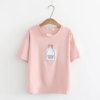 

Fashion Short Sleeve O-Neck Shirt Female T-shirt 2018 Cotton Women Tshirt Printing T-shirt Women Feminina T Shirt