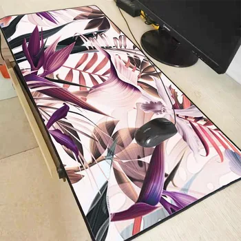 

XGZ Banana Leaf Plant Large Gaming Mouse Pad Lock Edge Mouse Mat Keyboard Mat Table Mat for Notebook Laptop Gamer Mousepad XL