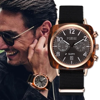 

2020 Top Brand Fashion Men Sports Watch Luxury Canvas Band Male Date Clock Mens Quartz Wrist Watch Relogio Masculino Hot Selling