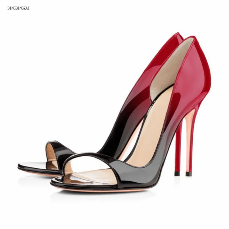 

The New Women's sandals shoes woman Authentic superstar 11CM Thin Heels Fashion Show high quality Wedding 3-13 14 BBZAI
