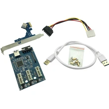 Pci E 1 To 3/4/2 Pci Express 1X Slots Riser Card Mini Itx To External 3 Pci-E Slot Adapter Pcie Port Multiplier Card dovewill pci e sata 3 to usb 3 0 4 port pci express expansion card 4 usb 3 0 ports