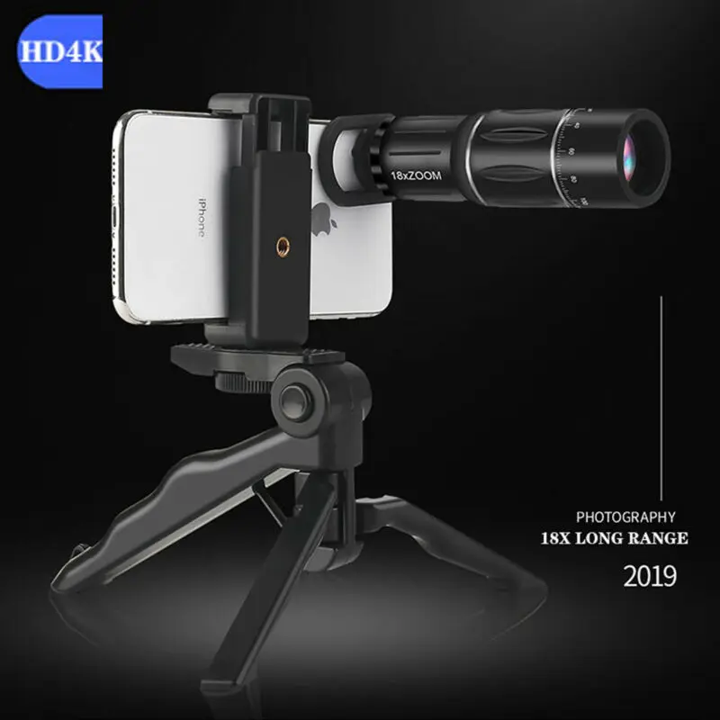 Клип на 12x оптический зум HD телескоп объектив камеры для универсального мобильного телефона