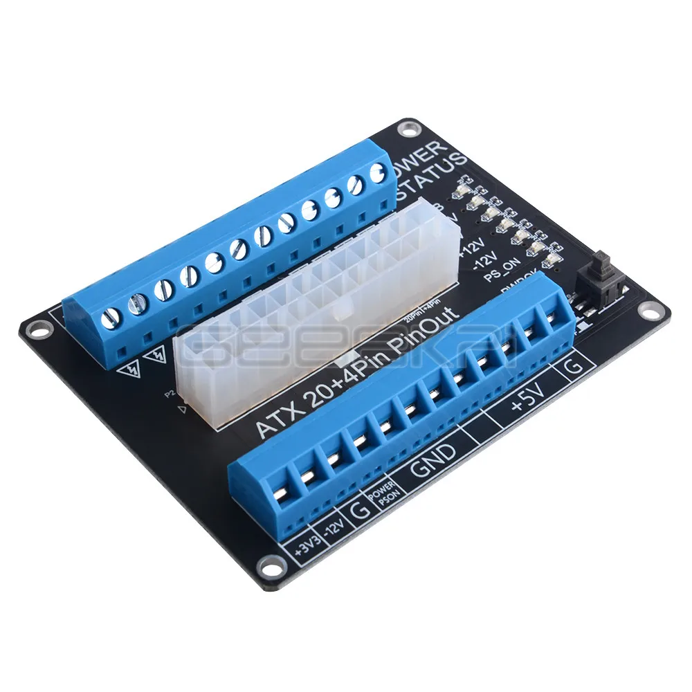 24/20-pin ATX DC Power Supply Breakout Board GeeekPi dc power supply board