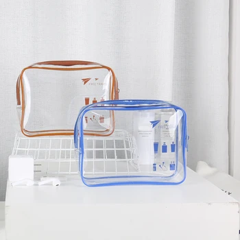 

Makeup Clutch Cosmetic Bags Travel Handbag Toiletry Transparent PVC Wash Pouches for Outdoor Travelling Decoration