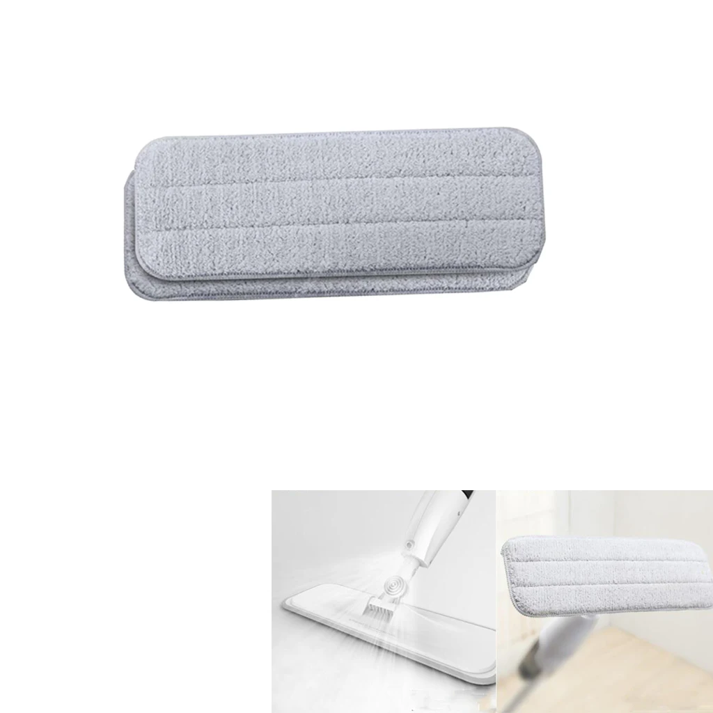 2xCleaning Pads Mops Heads Replacement For Deerma Spray Mop Dry/Wet