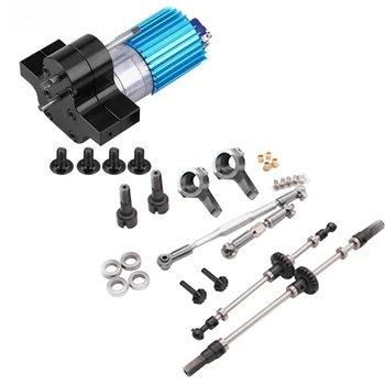 

Speed Change Gear Box Metal Gearbox with 370 Brush Motor Anodizing Treatment for WPL 1633 RC Car,Black & Upgrade Metal Gear Brid