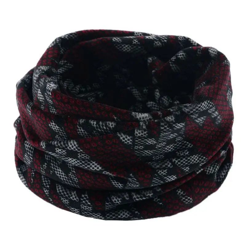 Мягкие вязаные шарфы для шеи теплые зимние спортивные ветрозащитные тепловые петли шарф толстый бесконечный шарф - Цвет: A11