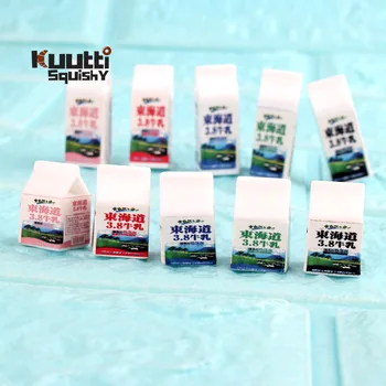 

Kuutti Squishy 30pcs Strawberry Boxed Milk Slime Charms Headwear Flatback Crafts Ornaments Decoration Phone Case DIY Accessories