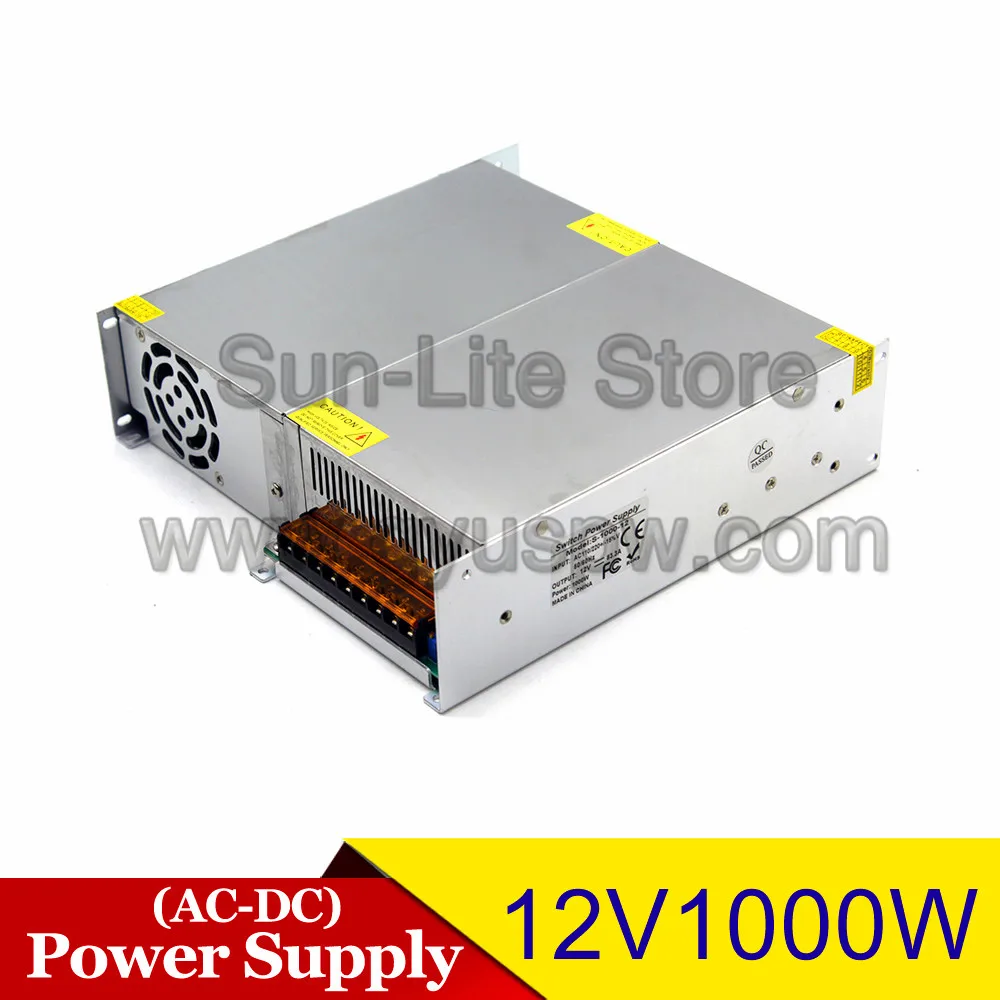 Один Выход DC12V DC18V DC24V DC30V DC36V DC42V DC48V DC60V 1000 Вт светодиодное освещение трансформатор 220V 110V AC-DC импульсивный источник питания для Светодиодный модуль xge ccтв