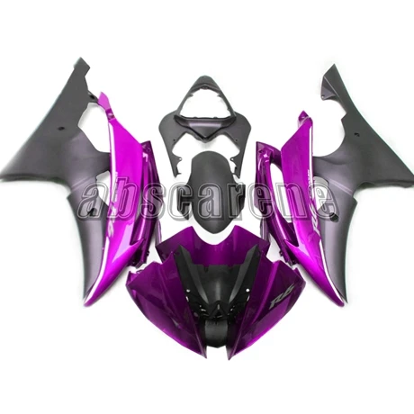 Полный набор обтекателей для Yamaha YZF600 R6 2008- 09, 10, 11, 12, 13, 14, 15, 16 лет, литой мотоциклетный капоты фиолетового цвета обувь на плоской подошве; Цвет Черный