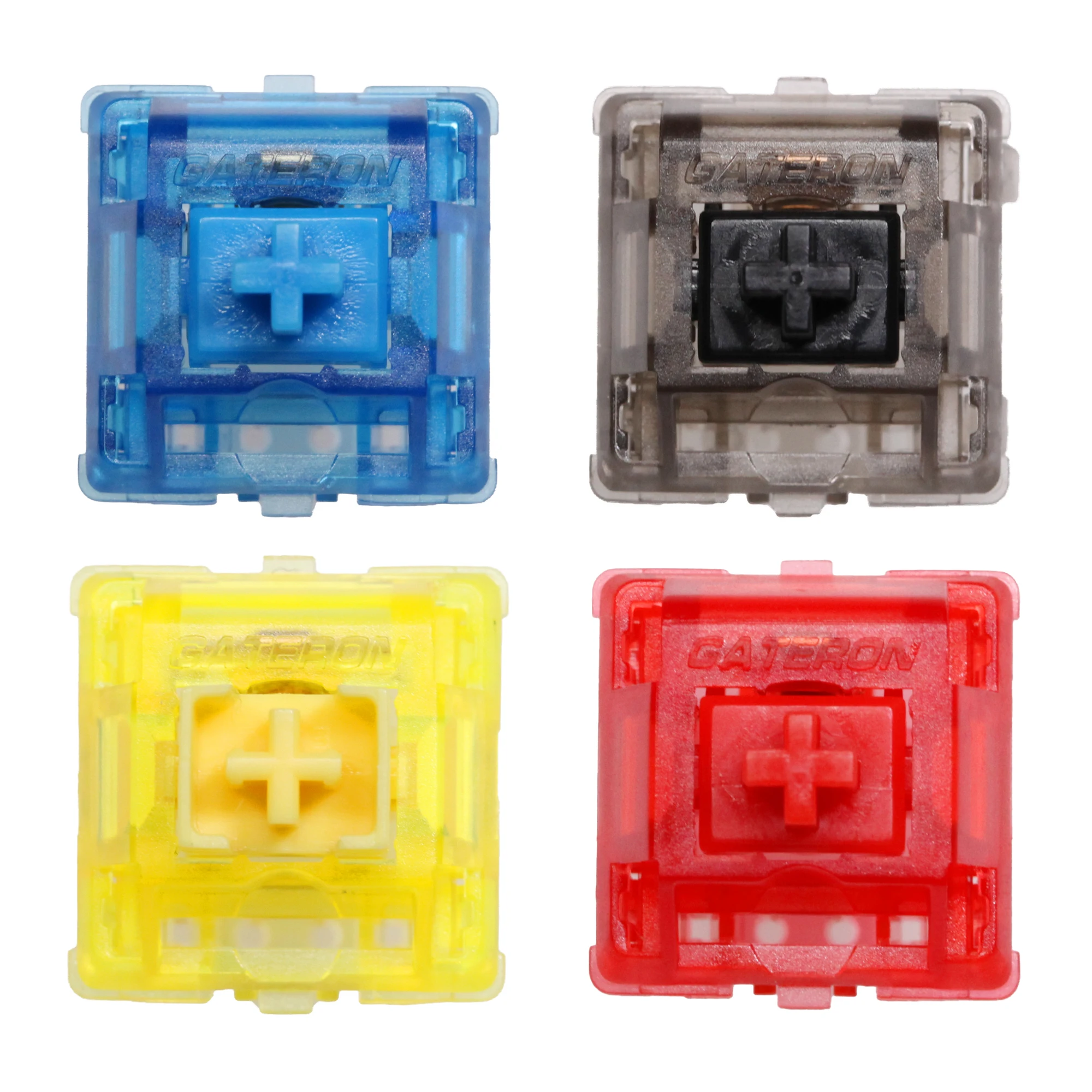 Gateron Ink v2 Switch para Teclado Mecânico 5pin Rgb Tactile Linear Clicky 60g 70g mx Stem 50m Azul Vermelho Amarelo Preto