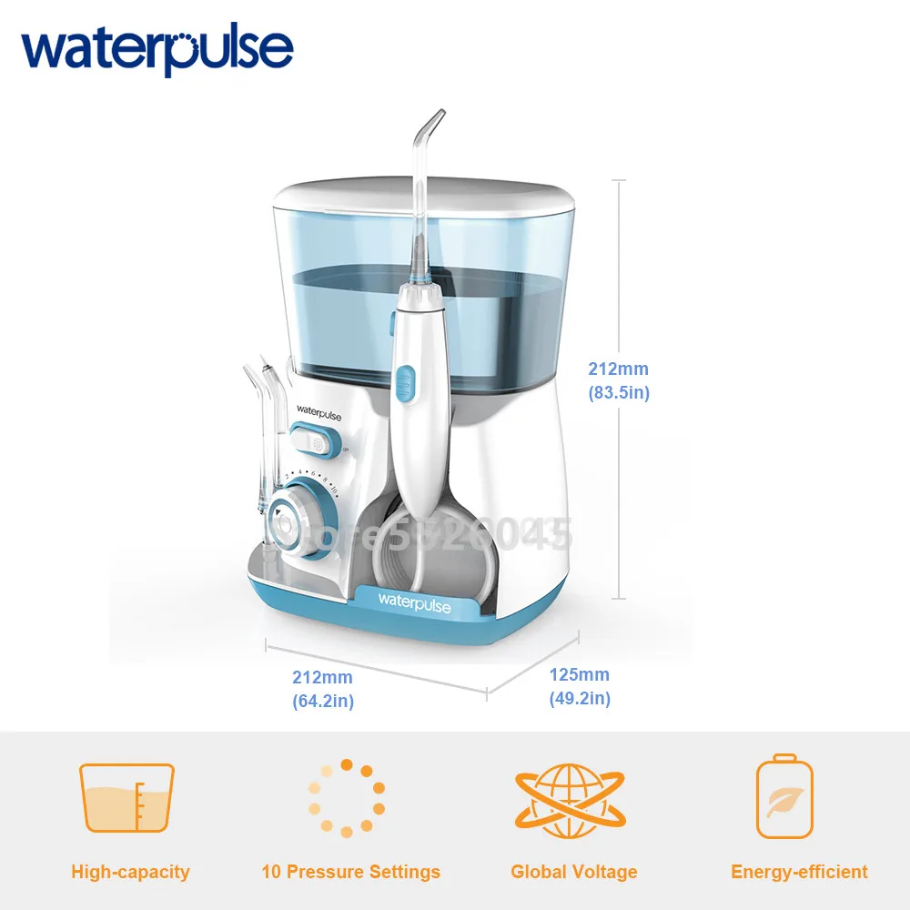 

Waterpulse V300R Oral Irrigator s Tips Dental Water Flosser Electric Cleaner 800ml Oral Hygiene Dental Flosser Water Flossing