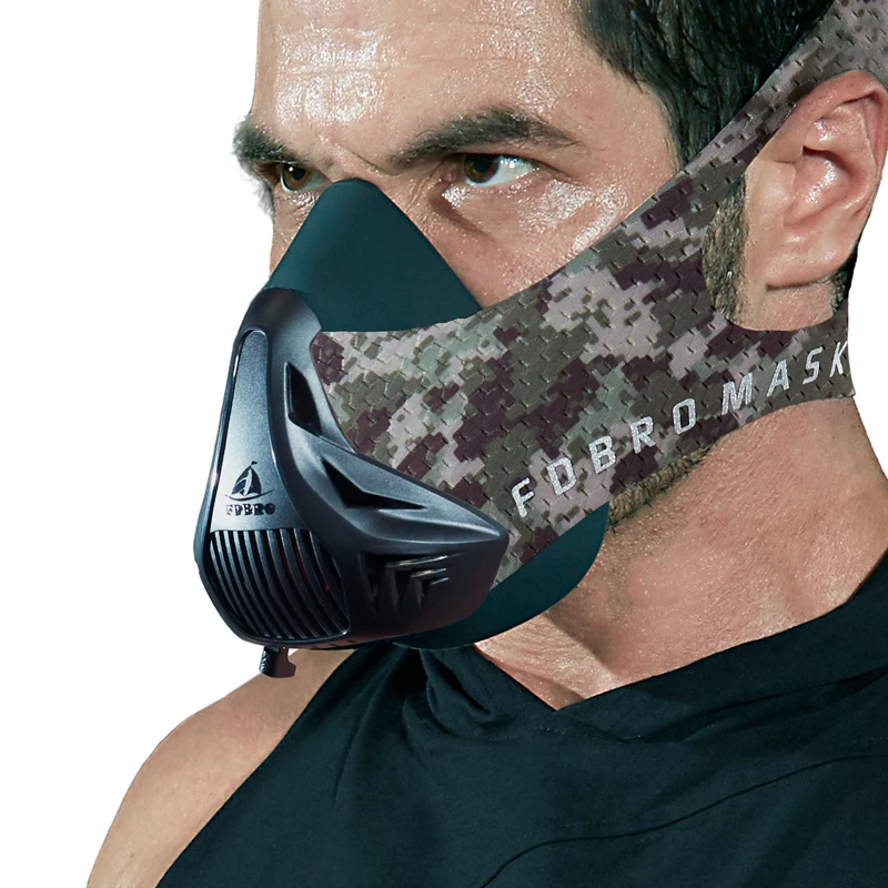 FDBRO, Спортивная маска, 3,0, для тренировок, фитнеса, тренировок, маска для бега, велоспорта, бега, кардио, подъемного зала, дышащие маски