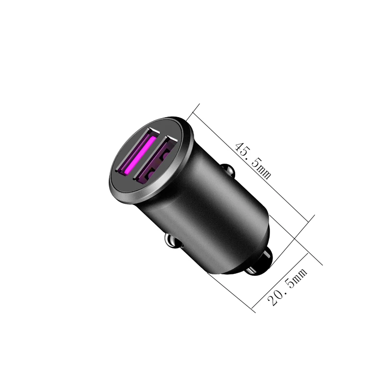 Автомобильное зарядное устройство 12 В до 24 В, два выхода USB порта, быстрое зарядное устройство для телефона, портативная Быстрая зарядка для телефона, автомобильное зарядное устройство в автомобиле