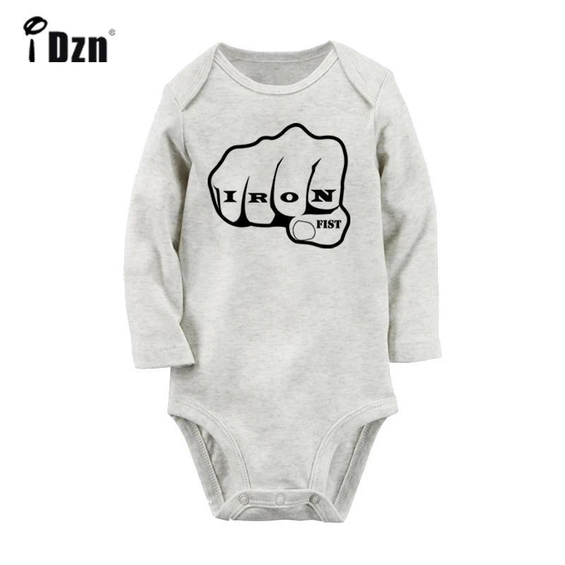 

Black Power Fist Iron Fist Mommy's Helper Pogo Rock Design Newborn Baby Bodysuit Toddler Onesies Jumpsuit Cotton Clothes Gift