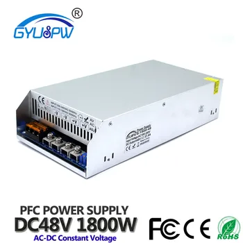 

DC Power Supply 48V 37.5A 1800w Driver Transformer AC110V 220V To Dc48V SMPS Power Adapter for Lighting Motor CNC CCTV Stepper