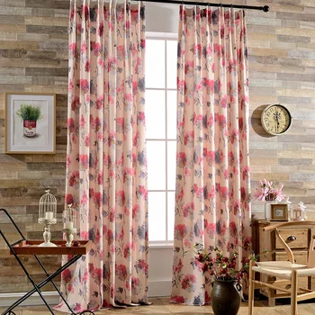 

Modern-Style Delicacy Polyester Cotton Printed Curtains for Living Dining Room Bedroom.