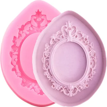 

Frame Cake Border Silicone Mold Wedding Fondant Molds Cake Decorating Tools Candy Polymer Clay Chocolate Gumpaste Moulds