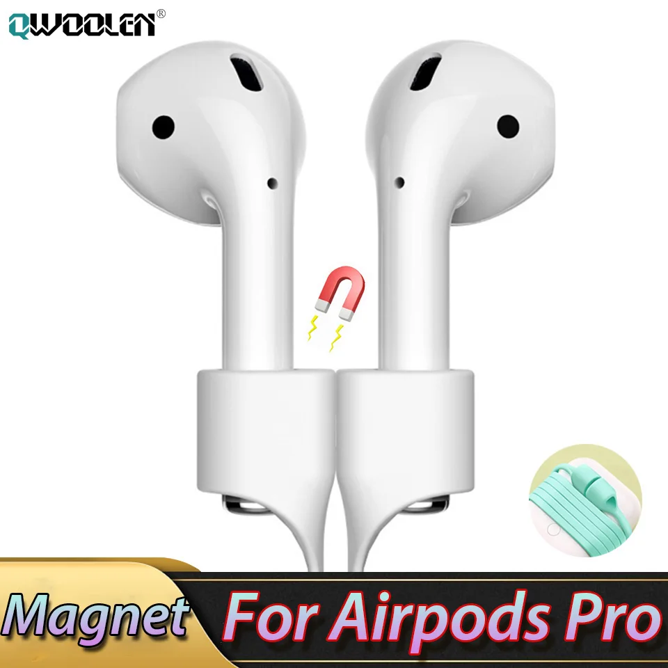 Ремешок магнитный для наушников Apple Airpods Pro силиконовый шнурок магнитных 2 1