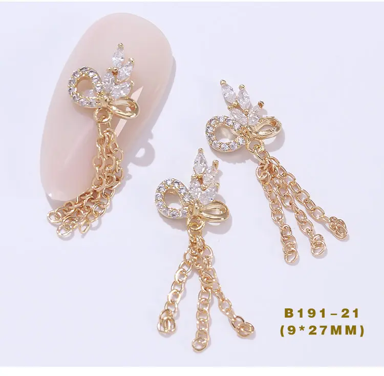 5 шт./лот 3D Розовая цепочка, металлический циркон, украшения для ногтей, украшения для ногтей, высокое качество, циркон, кристалл, маникюр, циркон, алмазные подвески