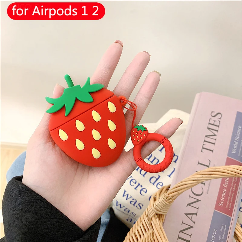 Wireless Bluetooth Earphone Cartoon Cute case For Apple Airpods 2 Headset soft Silicone Protective Cover For Airpods accessories