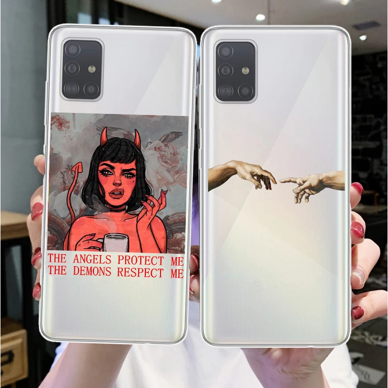 Чехол для телефона Samsungs Galaxys S6 S7 Edge S8 S9 S10 Lite S20 Plus Note 9 10 ультра Сексуальный Дьявол