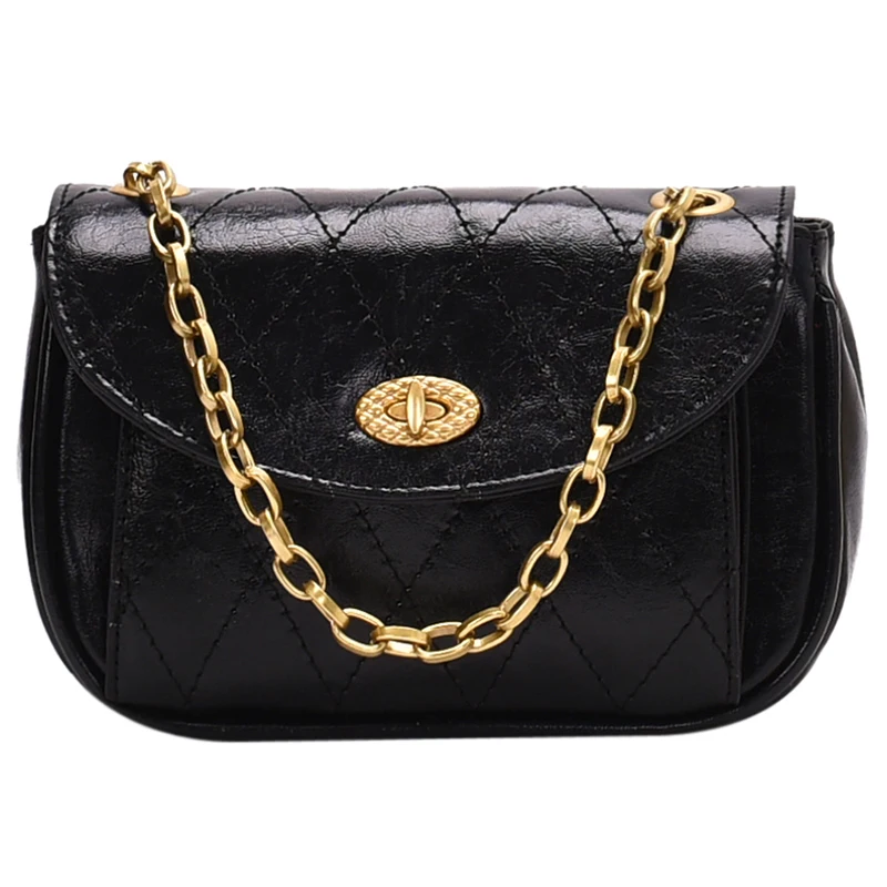 

191124 iVog New Arrival Everyday Ladies Small Chain Crossbody Shoulder Handbag Fashion PU Geometric Hand Bags for Women 2019