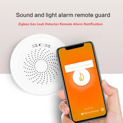 Zigbee Natural Gas Leak Liquefied gas Detector Sensor Lpg Remote Monitoring Alarm Leakage Butane And Propane  Smart Life Tuya