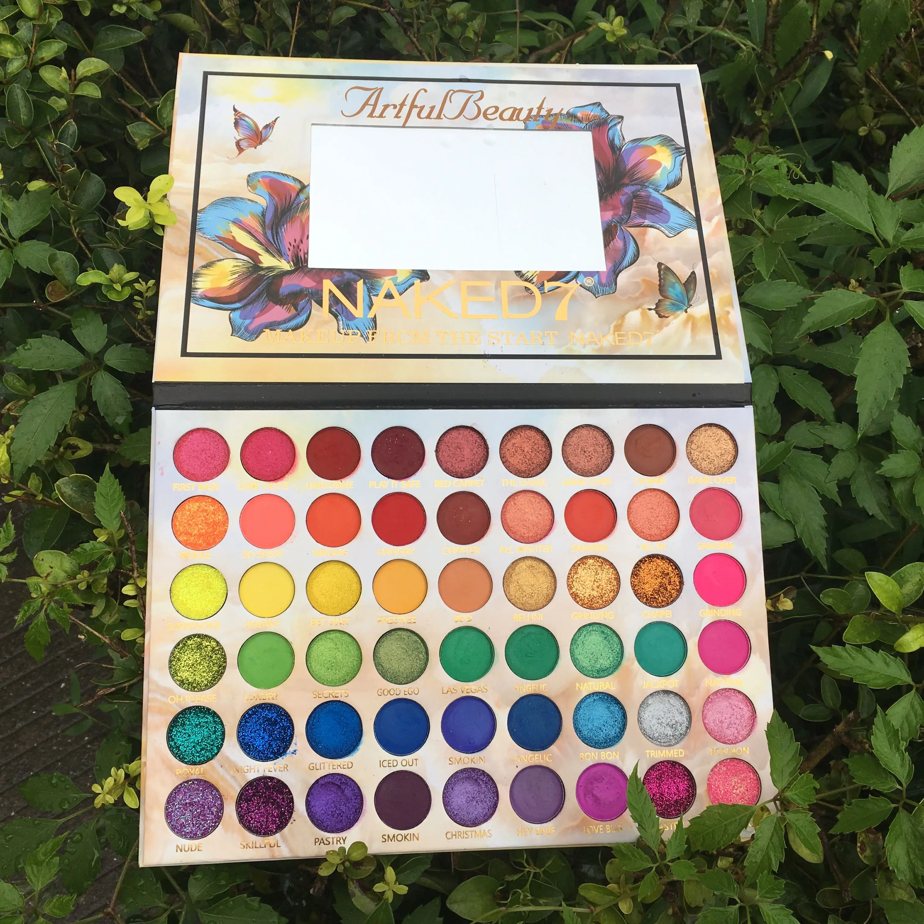 Billige 2019 neue Make Up Kunstvolle Schönheit Lidschatten palette 54 Farben Matte Schimmer Glitter Pigment Lidschatten Pallete Kosmetische