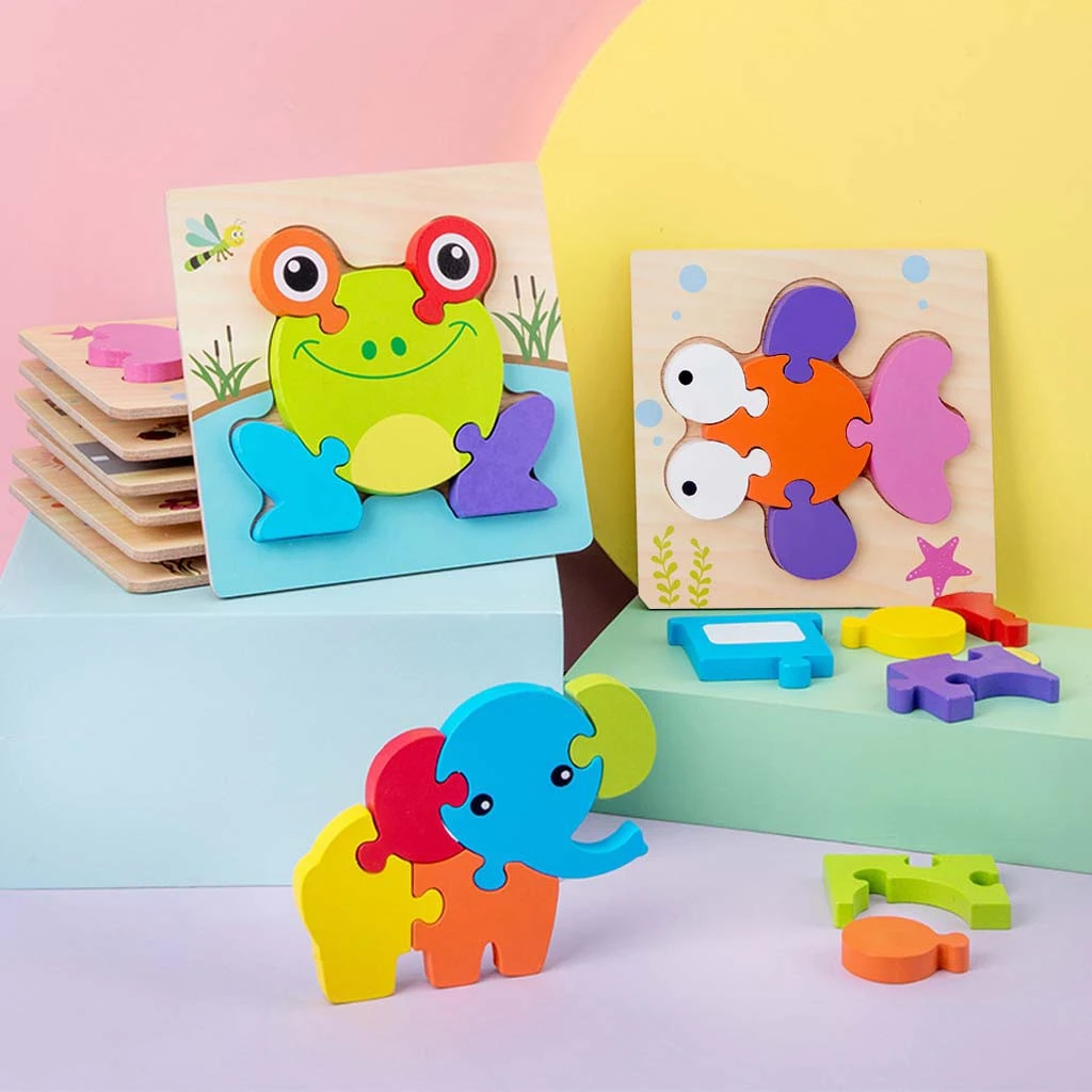 Lindo de de madera juguetes de madera para bebés para niños 2 3 niñas rompecabezas educativo bebé regalo cumpleaños regalo|Rompecabezas| - AliExpress