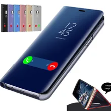 Зеркальный откидной Чехол для Xiaomi Redmi Note 7 Note 8 K20 Note 5 Note 6 Pro 7 7A для Xiaomi 9T 8 9 SE CC9 E A3 Lite Pocophone F1
