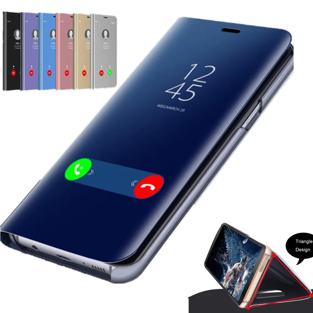 

Mirror Flip Case For Xiaomi Redmi Note 7 Note 8 K20 Note 5 Note 6 Pro 7 7A For Xiaomi 9T 8 9 SE CC9 E A3 Lite Pocophone F1 Cover