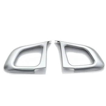 

1 pair Wheel button cover ABS Chrome Car Auto Steering Interior Frame Decoration Useful