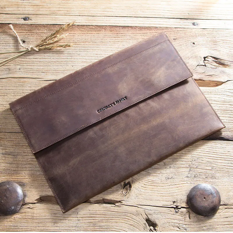 

Magnetic Buckle IPad Leather Case for Ipad Pro 12.9 2020 Protective Sleeve Ipad Leather Case Business Retro Ipad Anti-drop Case