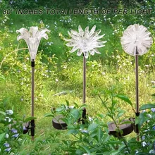 Цветок солнечный светильник Открытый Солнечный садовый светильник s Одуванчик Подсолнух Кол светильник s Двор Сад Путь пейзаж Декор