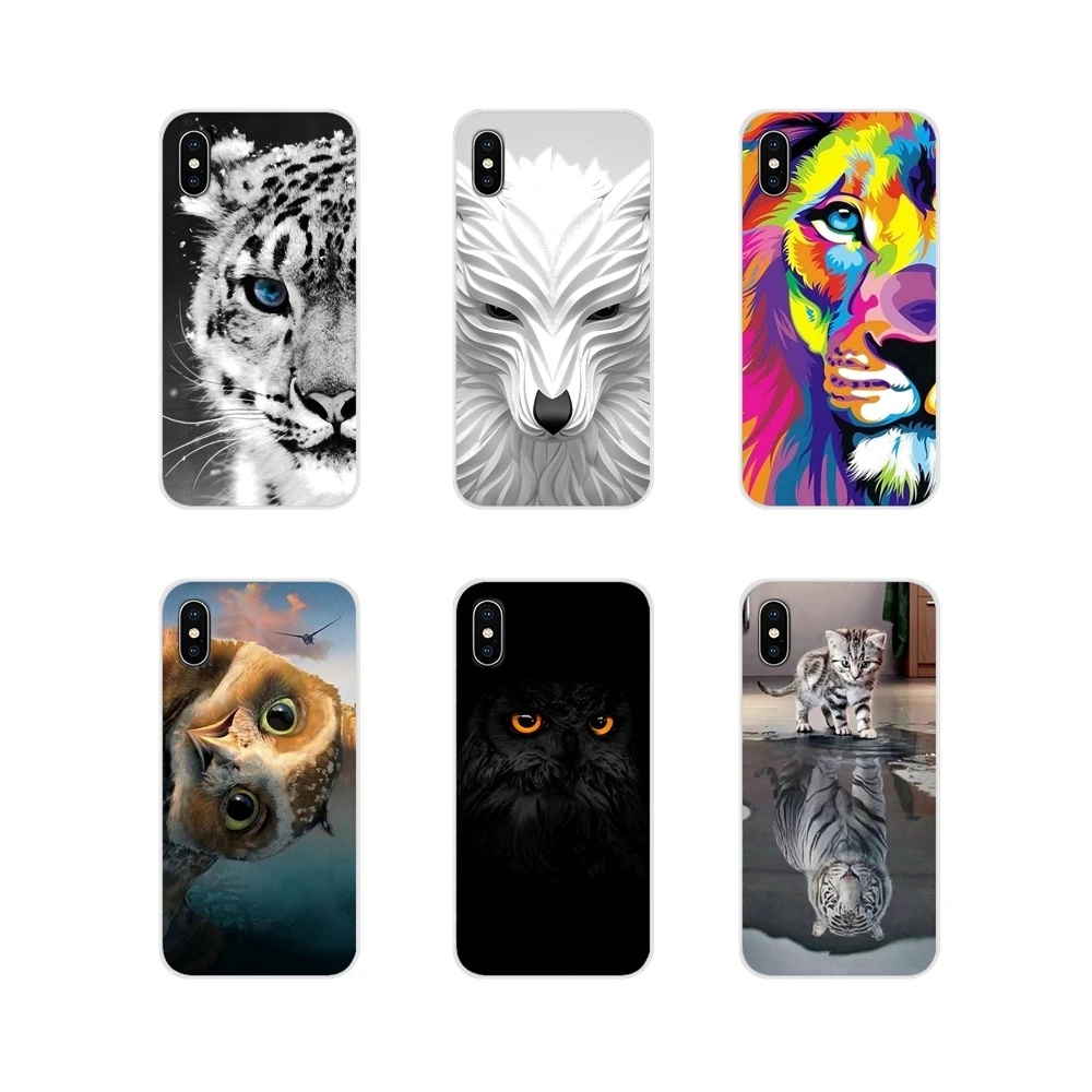 Для Apple ipod 5 6 iPhone X XR XS 11Pro MAX 4S 5S 5C SE 6S 7 8 плюс тигром &quot Сова Кошка &quotи собаки из