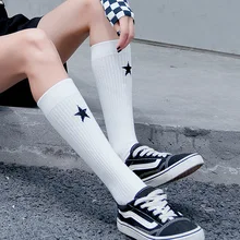 Dreamlikelin, хипстерский женский в Корейском стиле, Носки с рисунком пятиконечной звезды, повседневные женские носки